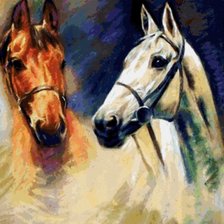 Схема вышивки «лошади»