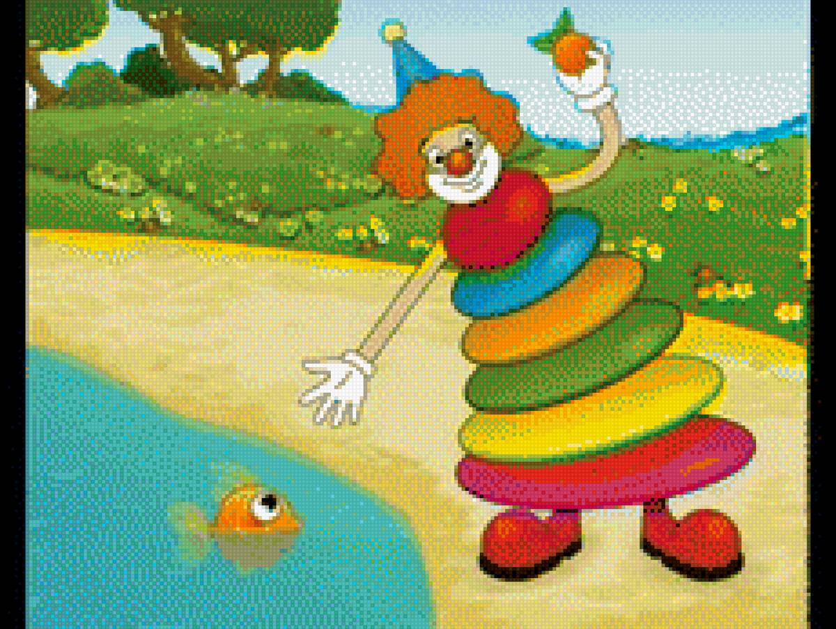 клоун - клоун, цырк, мультик - предпросмотр