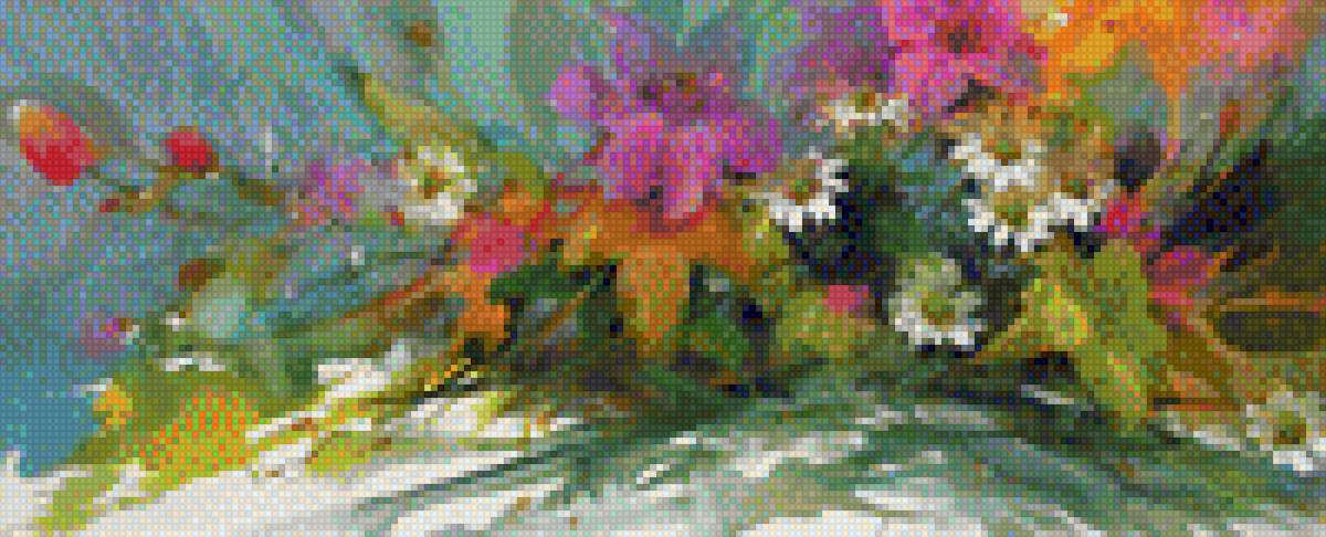 Ромашки для любимой - morten e. solberg, цветы, букет, ромашки, картины, живопись - предпросмотр