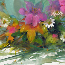 Схема вышивки «Ромашки для любимой»