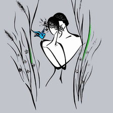 Схема вышивки «Тайная встреча.»