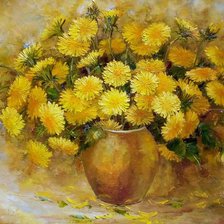 Схема вышивки «Одуванчики»