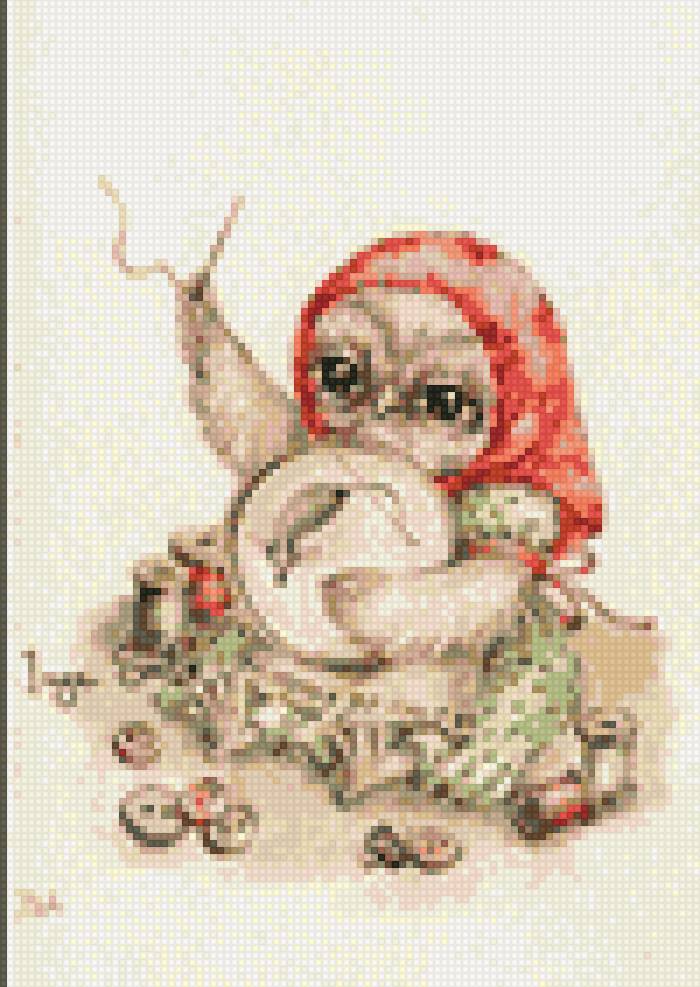 вышивальщица - совки, вышивка крестом - предпросмотр
