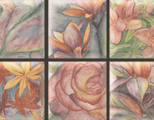 Схема вышивки «Цветочный узор»