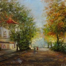 Схема вышивки «пейзаж»