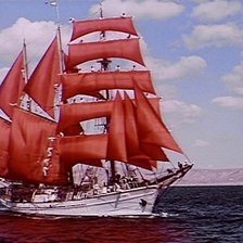 Схема вышивки «алые паруса»