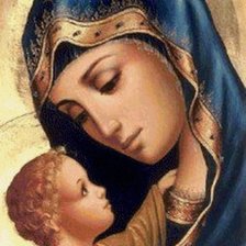 Схема вышивки «мадонна»