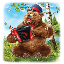 Схема вышивки «Медведь»