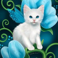 Схема вышивки «коте»