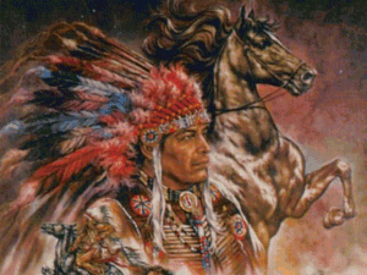 Вождь - индейцы - предпросмотр