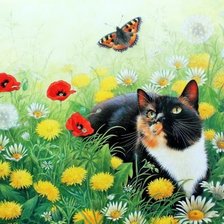 Схема вышивки «на лугу»