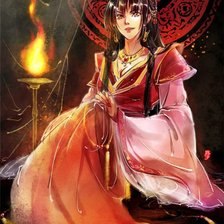 Схема вышивки «Девушка»