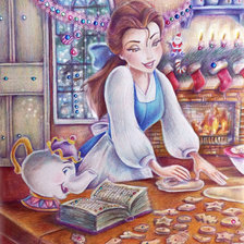 Схема вышивки «красуня»