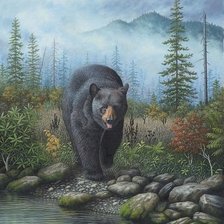 Схема вышивки «Мишка»