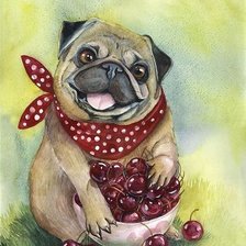 Схема вышивки «Песик»