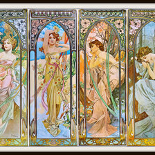 Схема вышивки «Утро, день, вечер, ночь»