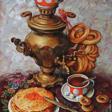 Схема вышивки «Самовар»