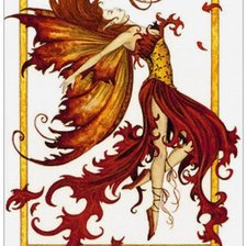 Схема вышивки «огненая фея»