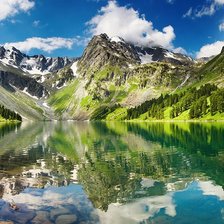 Схема вышивки «горы»