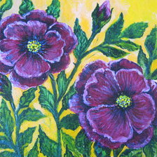 Схема вышивки «Шиповник.(для подушки)»