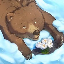 Схема вышивки «Медведь»