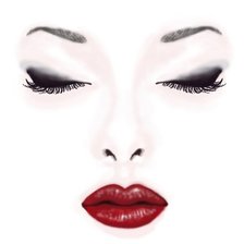 Схема вышивки «Девушка»