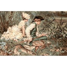 Схема вышивки «река»