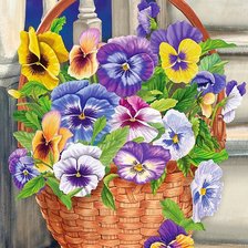 Схема вышивки «цветы»