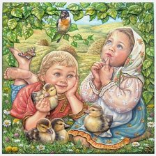 Схема вышивки «детская»