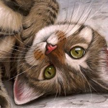 Схема вышивки «Котейка»