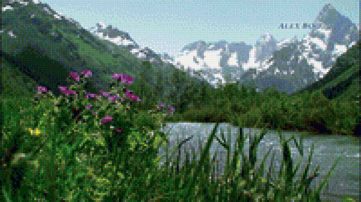 домбай - пейзаж - предпросмотр