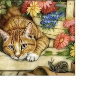 Схема вышивки «кошечка»