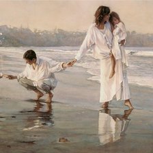 Схема вышивки «вечерняя прогулка»