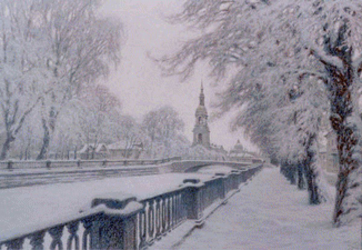 Колокольня Никольского собора в Петербурге - питер, собор, религия, зима, петербург, никольский собор, храм - предпросмотр