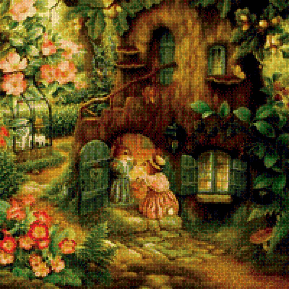 Кролики - любовь, волшебство, кролика, лес - предпросмотр