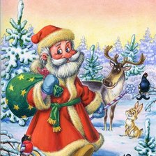 Схема вышивки «Дед Мороз»