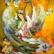 Схема вышивки «ангел махмуда фаршчияна»