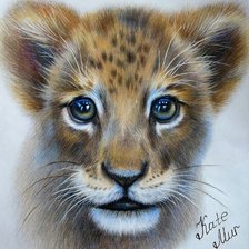 Схема вышивки «Тигренок»