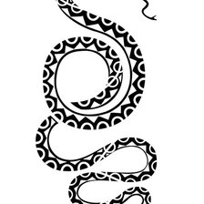 Схема вышивки «Змея»