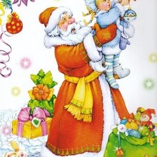 Схема вышивки «Дід Мороз»