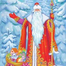 Схема вышивки «Дід Мороз»