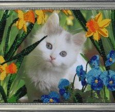 Схема вышивки «котик»