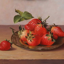 Схема вышивки «клубника»