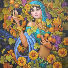 Схема вышивки «богиня природы»