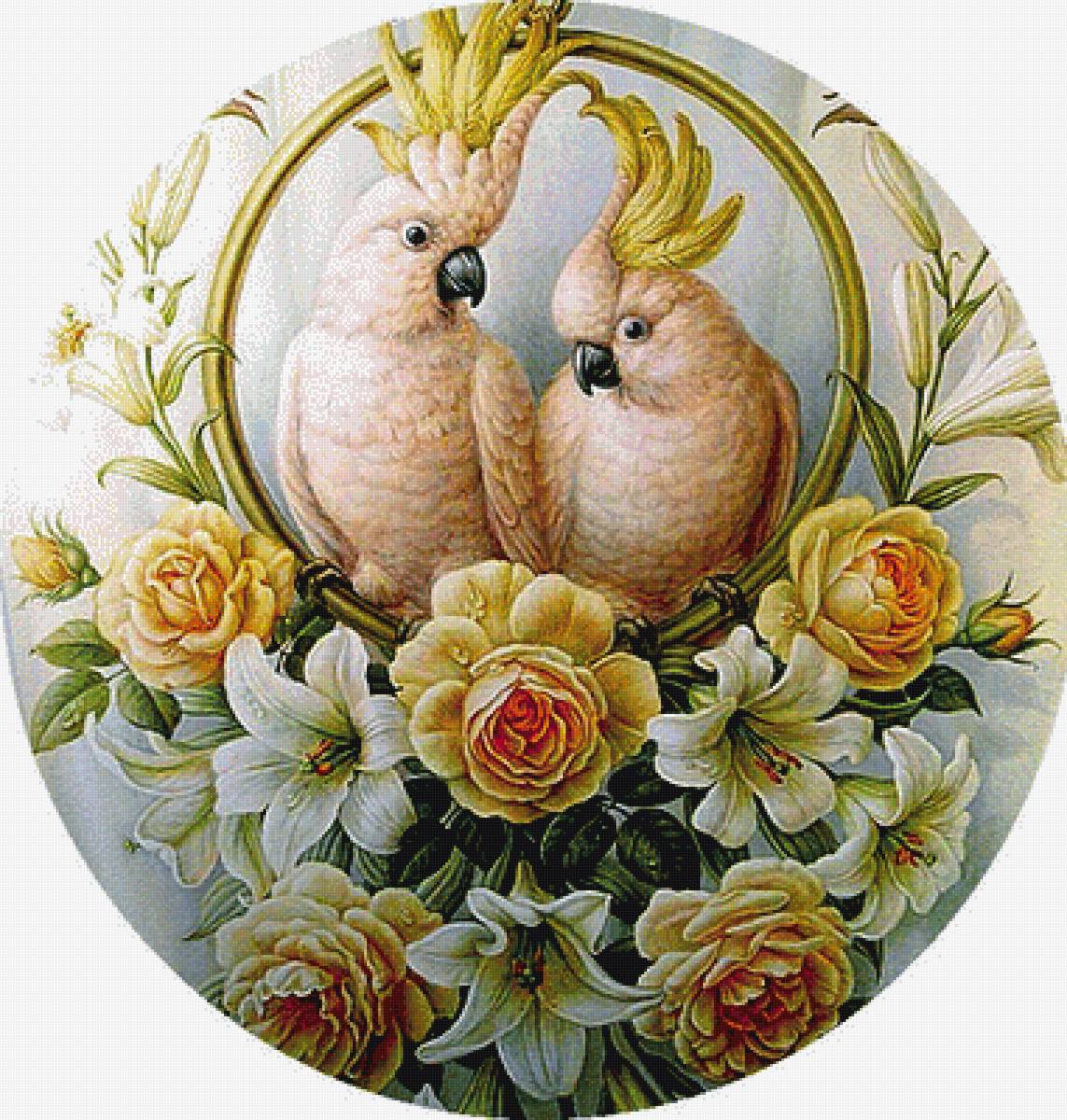 vtáci,kvety - предпросмотр