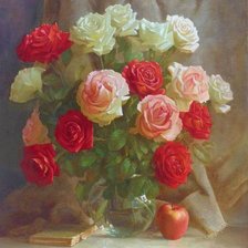 Схема вышивки «Розы»