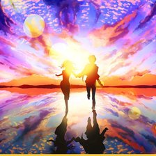 Схема вышивки «двое»