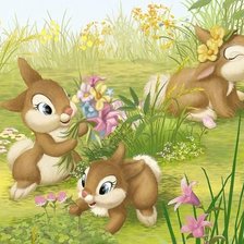 Схема вышивки «Зайки»