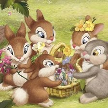 Схема вышивки «Зайки»