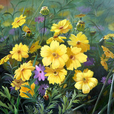 Схема вышивки «Квіти»